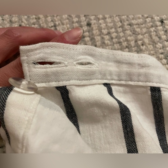 Abercrombie Striped Linen Wrap Skirt - Picture 6 of 11